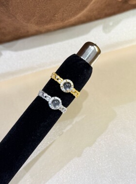 2026新款满钻交织s925纯银戒指女时尚高级气质小众轻奢开口食指戒