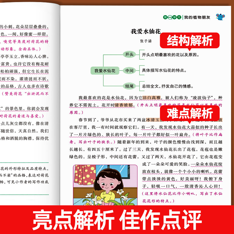 【2026新版】三年级下册同步作文人教版小学作文书小学生黄冈优秀作文大全3年级范文仿写素材全解语文满分作文上下册开心全程指导 - 图3