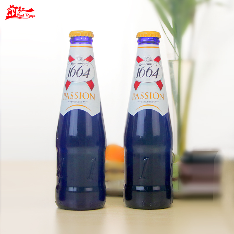 国产 Kronenbourg1664百香果风味啤酒法式果味精酿啤酒 250ml*6瓶 - 图2