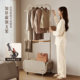 Space-saving secondary net rack bedroom floor-standing clothes rack