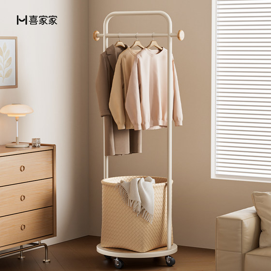 Dirty clothes basket, coat rack, dual-purpose artifact for bathroom and bedroom