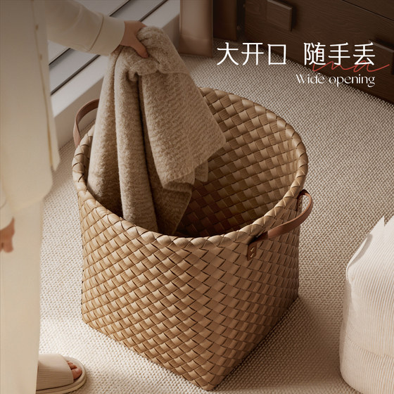 Good-looking rattan dirty laundry basket for home use