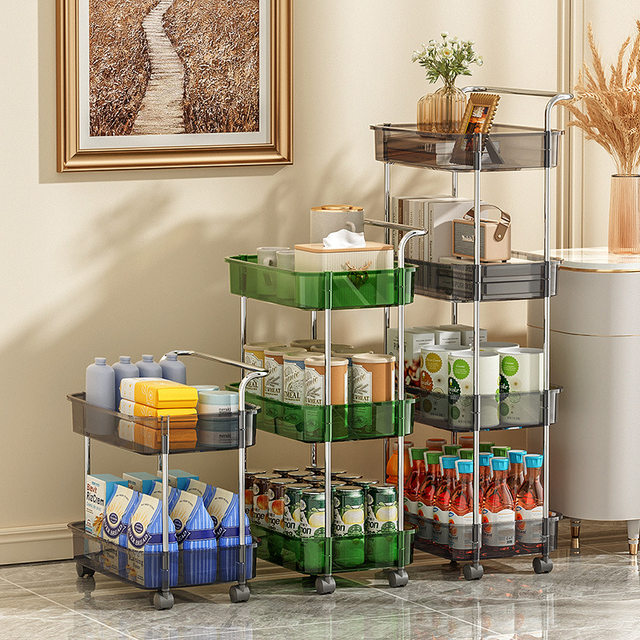 Household small movable rack with wheels