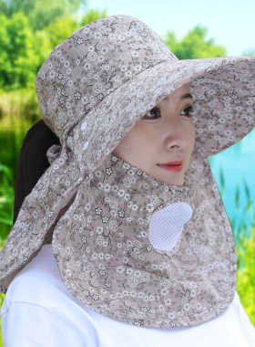 休闲太阳帽工地女防晒采茶春夏季