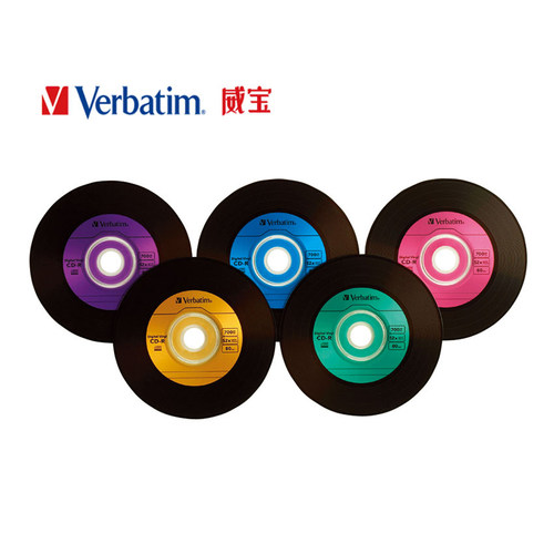 威宝 蓝釉 CD-R音乐盘 独家AZO 刻录盘50片 车载MP3空白光盘64031 - 图1