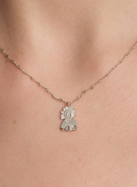 SALE E PEPE胡椒盐·纯银酒神吊坠项链 镀金