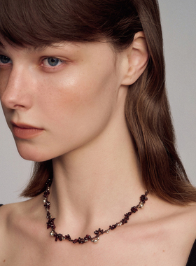 SALE E PEPE胡椒盐·纯银石榴石葡萄多多项链