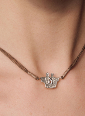 SALE E PEPE胡椒盐·纯银双人舞编绳项链