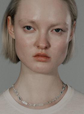 SALE E PEPE 胡椒盐 纯银舞会项链