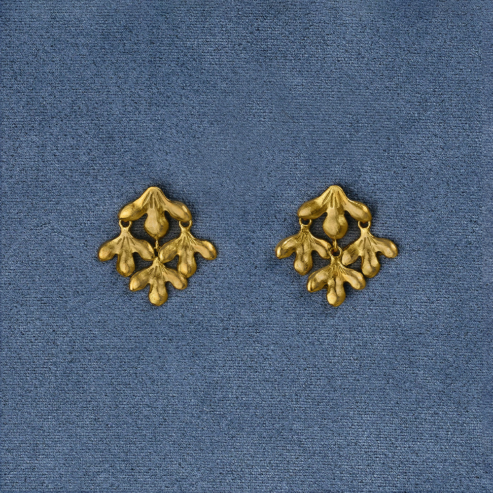 SALE E PEPE胡椒盐·纯银海草耳钉环 镀金,淘宝优惠券,粉丝福利购,淘宝优惠卷