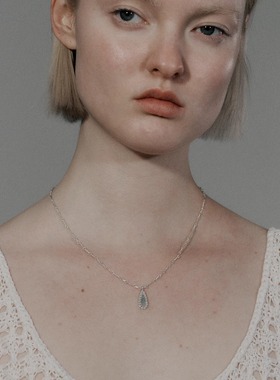 SALE E PEPE胡椒盐 纯银眼泪项链