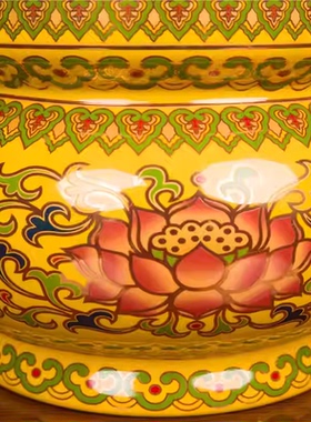 陶瓷莲花香炉香插无字香炉