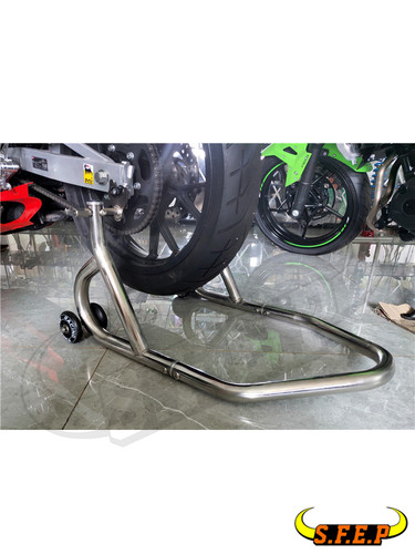适用于川崎 ZX4R/ZX4RR/ZX25R/Z900RS/SE 不锈钢前后起车架驻车架 - 图0