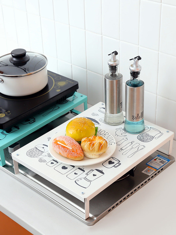 铁艺厨房电磁炉支架燃气灶盖板微波炉置物架灶台架子多功能收纳架,淘宝优惠券,粉丝福利购,淘宝优惠卷