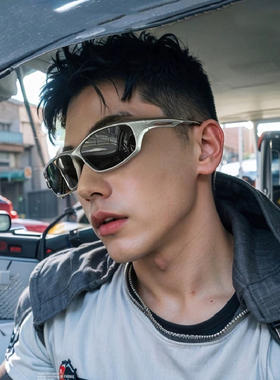 高级感超高清户外骑行墨镜男女通用徒步登山潮防风护目骑手太阳镜