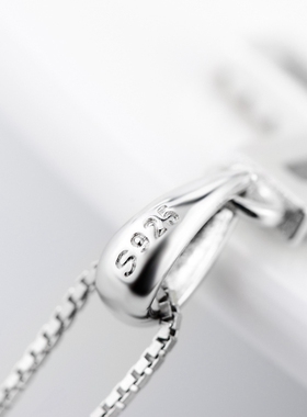 全银镶钻十字架项链吊坠纯银刻字