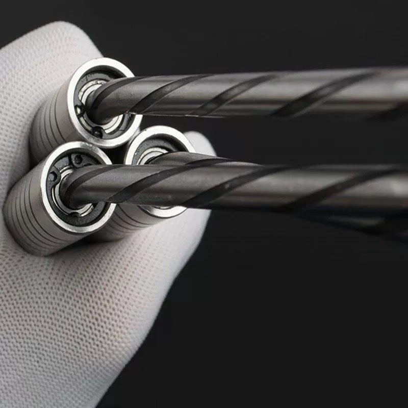 新款6轴承扎钩工地专用不锈钢扎丝钩高硬度螺纹钢筋钩麻花杆绑钩 - 图0