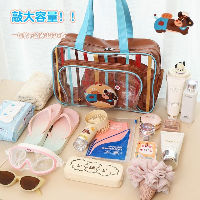 Momo Love Children's swimming bag dry and wet separation outdoor waterproof large capacity portable small debris toiletries storage bag