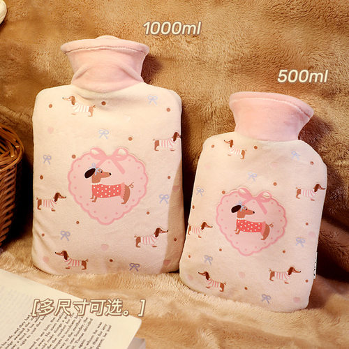 可爱热水袋暖水袋注水暖手袋小型灌水儿童被窝专用暖手宝加厚防爆 - 图1