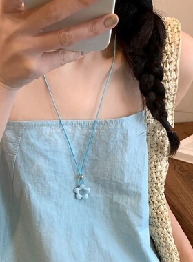 适合夏天的项链女配饰配裙子装饰日常百搭学生党镂空花朵挂脖挂链