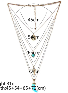 欧美时尚流行水滴石头项链