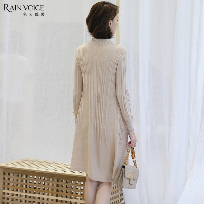 名人瑞裳秋装2018新款女复古连衣裙 名人瑞裳连衣裙