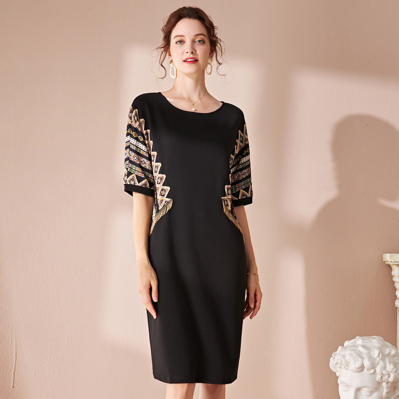 名人瑞裳秋连衣裙2020年印花裙子 名人瑞裳连衣裙