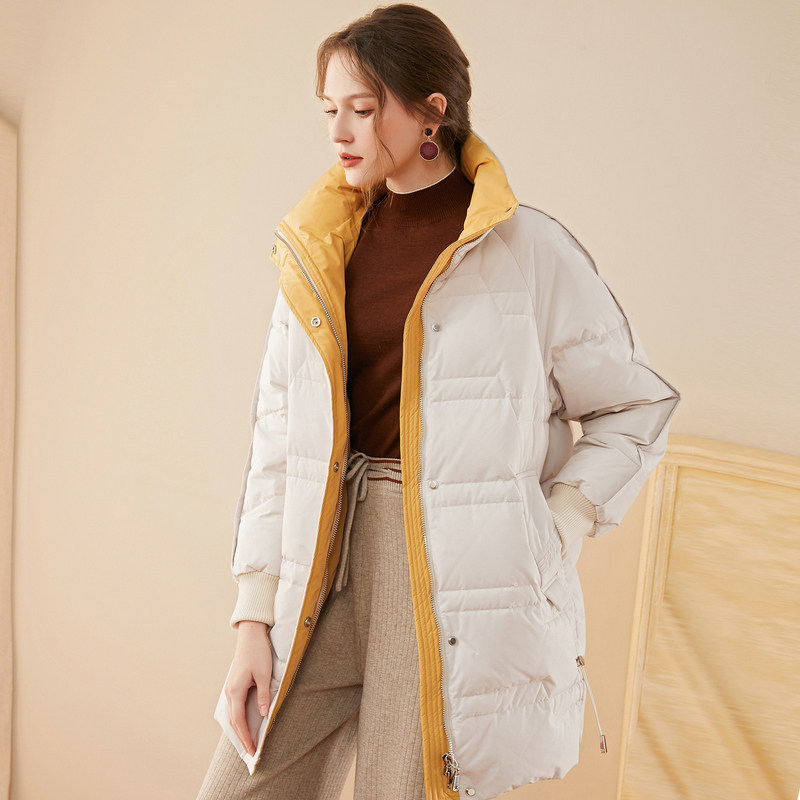 名人瑞裳冬季轻薄2019年新款白鸭绒 名人瑞裳羽绒服