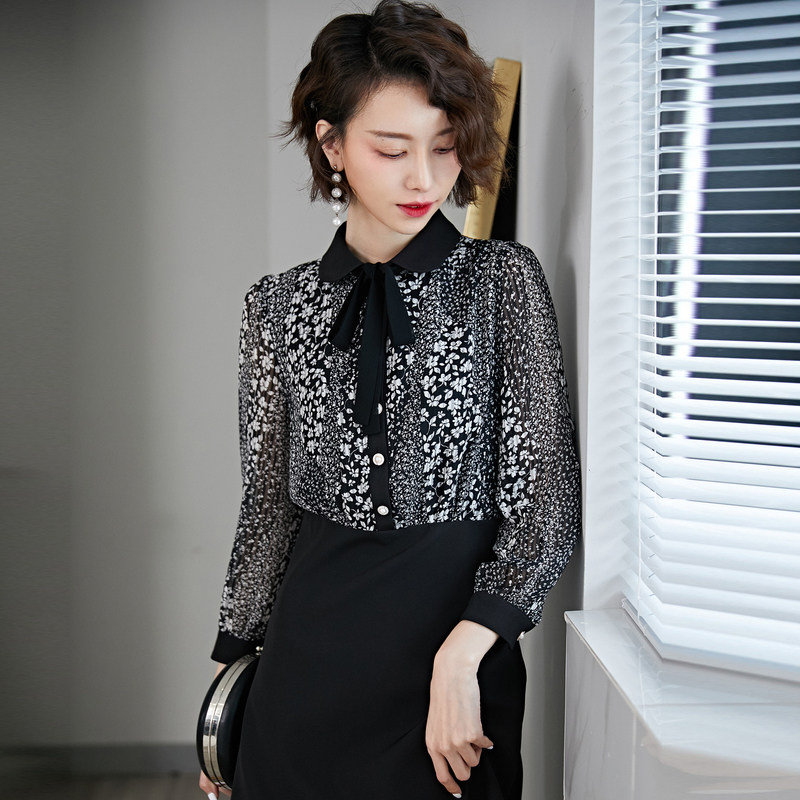 名人瑞裳2019款春气质职业ol连衣裙 名人瑞裳连衣裙