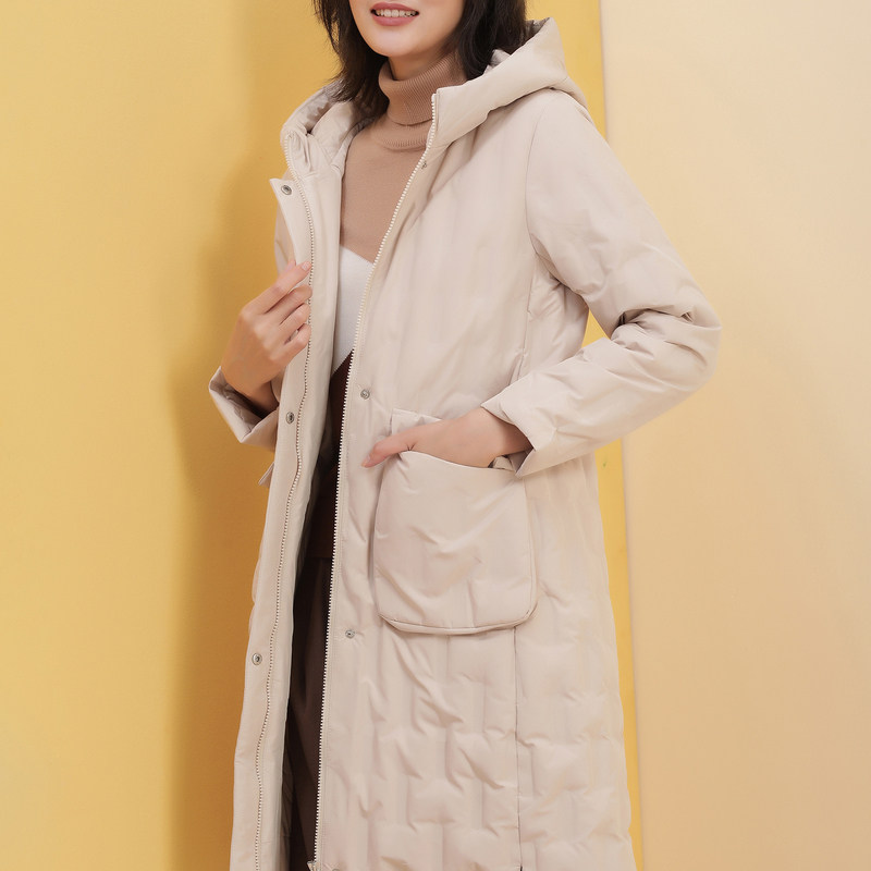 名人瑞裳2019冬季新款中长款羽绒服 名人瑞裳羽绒服