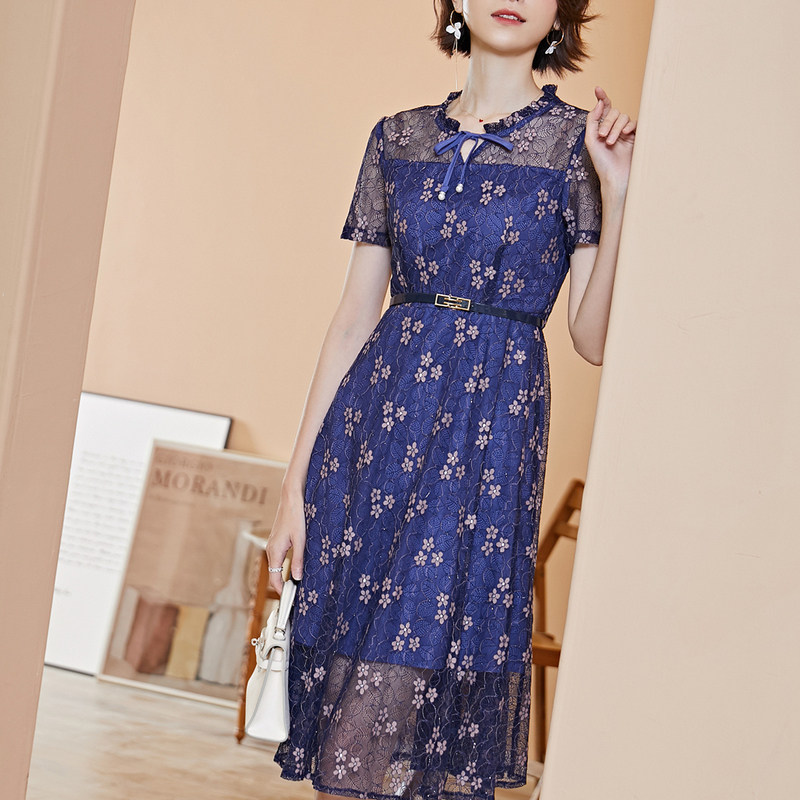 名人瑞裳2019新款夏碎花连衣裙 名人瑞裳连衣裙