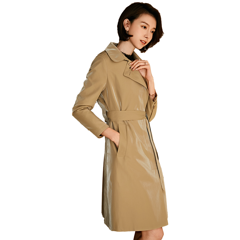 名人瑞裳2019春秋季新款阔太太风衣 名人瑞裳风衣