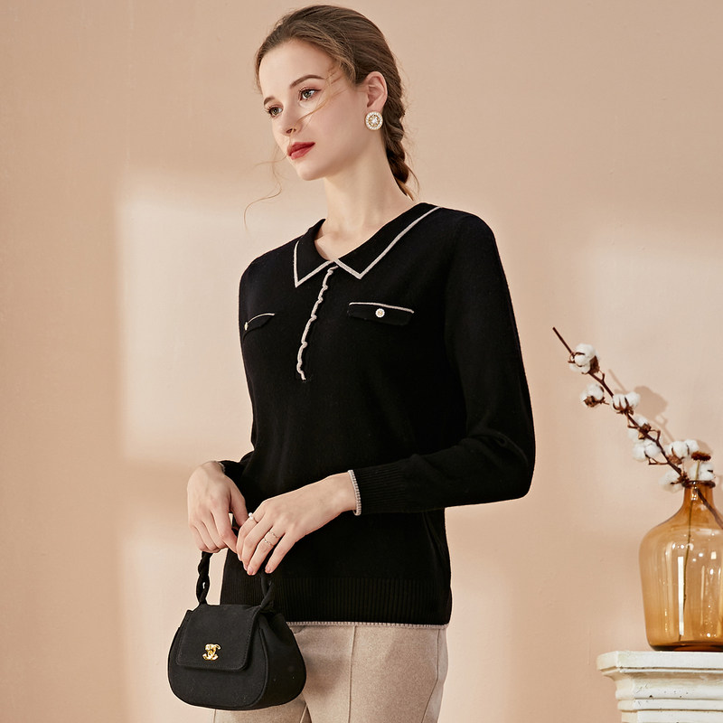  名人瑞裳毛针织衫