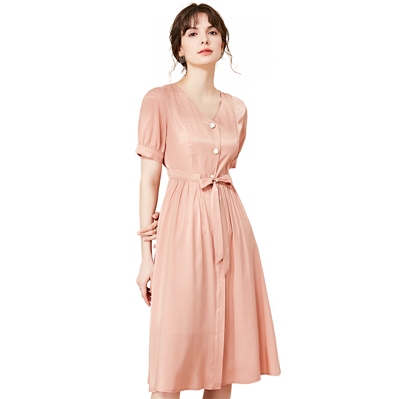 名人瑞裳新款2020名媛中长款连衣裙 名人瑞裳连衣裙