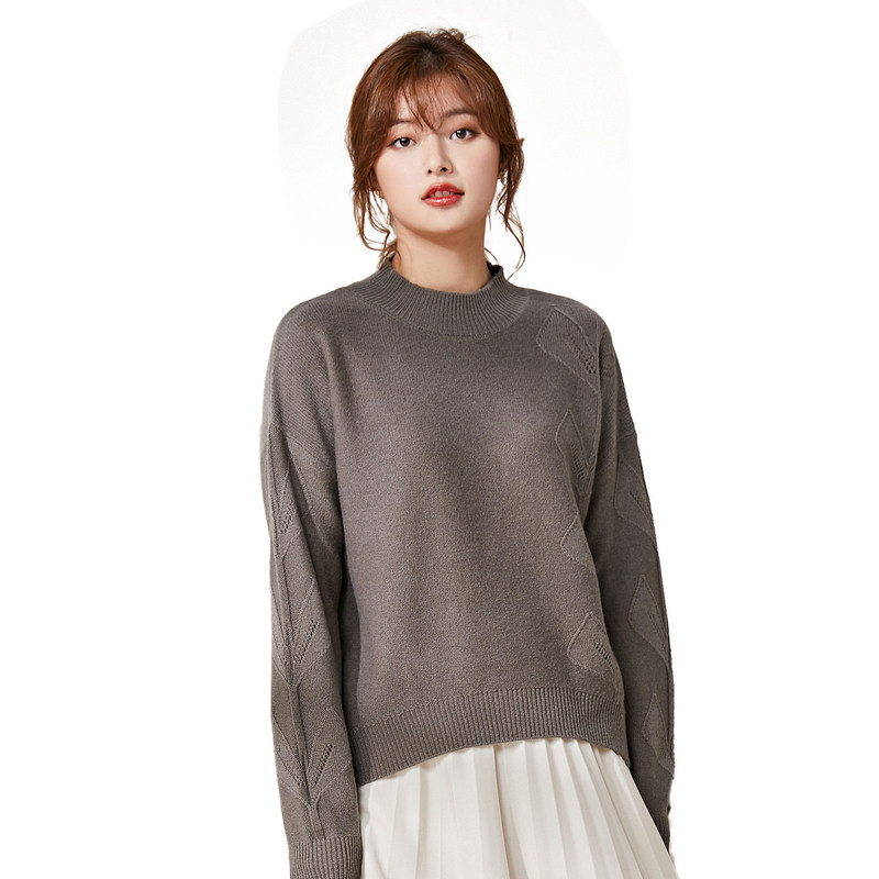 名人瑞裳2020秋冬新款通勤针织衫 名人瑞裳毛针织衫