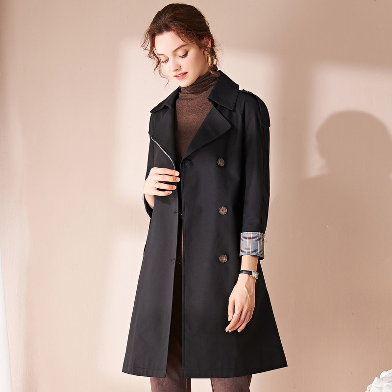 名人瑞裳秋装2020新款女时尚潮风衣 名人瑞裳风衣