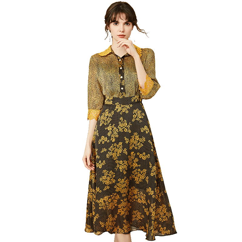 名人瑞裳2020新款春夏法式连衣裙 名人瑞裳连衣裙