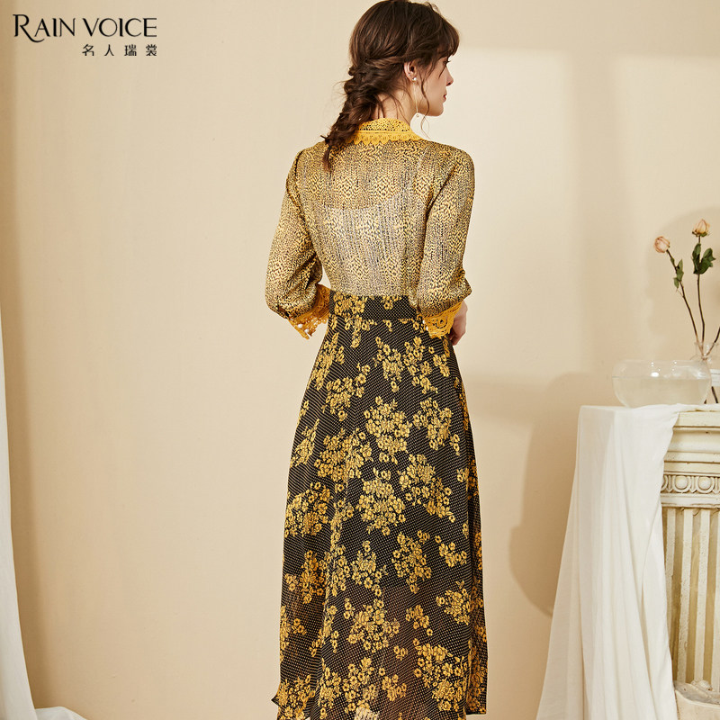 名人瑞裳2020新款春夏法式连衣裙 名人瑞裳连衣裙