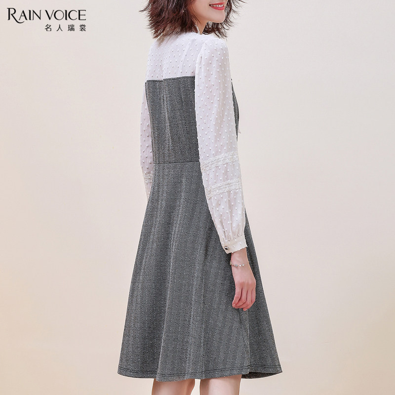 名人瑞裳秋装2019年新款长袖连衣裙 名人瑞裳连衣裙