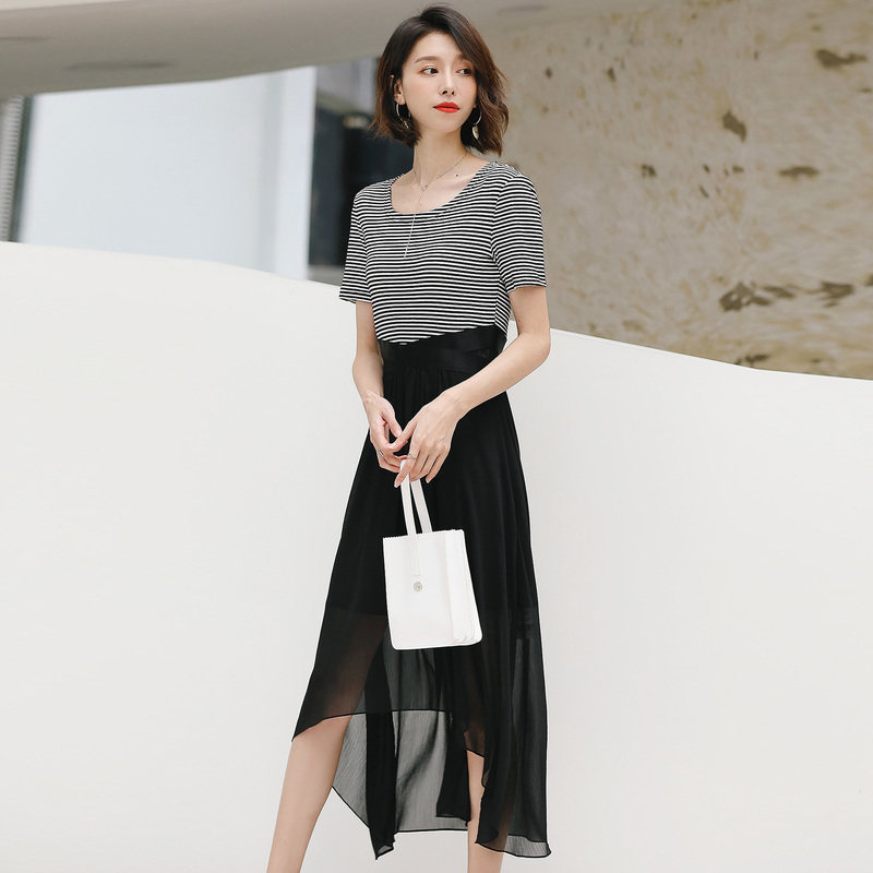 名人瑞裳连衣裙女夏2018高腰裙子 名人瑞裳连衣裙