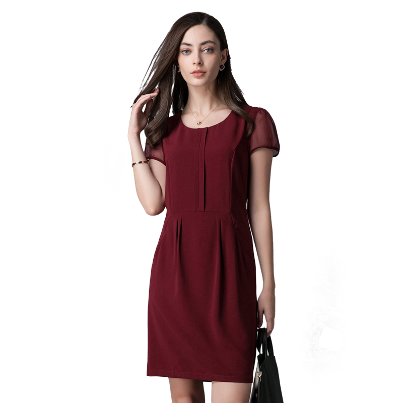 名人瑞裳2017夏装新款通勤连衣裙 名人瑞裳连衣裙