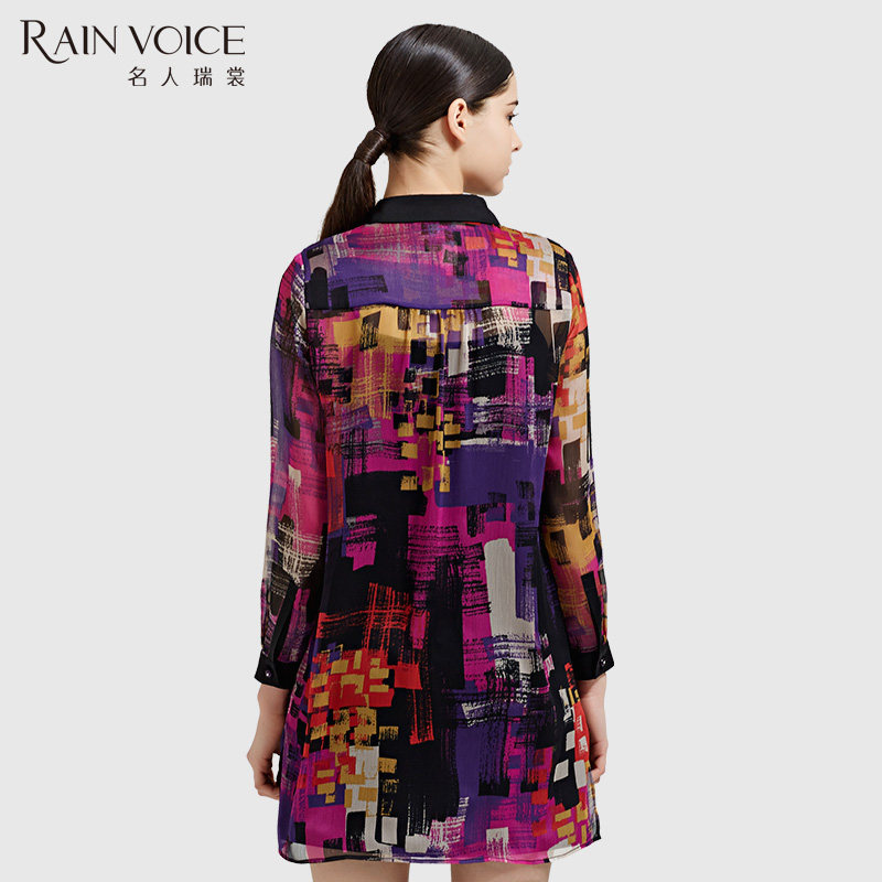 名人瑞裳2016夏季新品中长款衬衫 名人瑞裳连衣裙