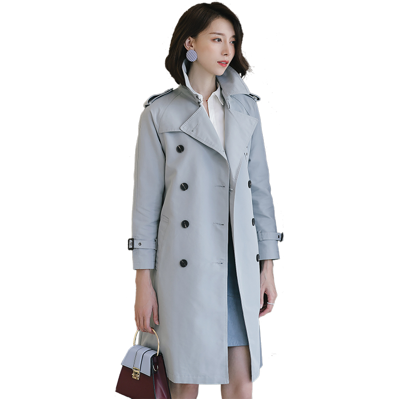 名人瑞裳2018秋季新款中长款风衣 名人瑞裳风衣