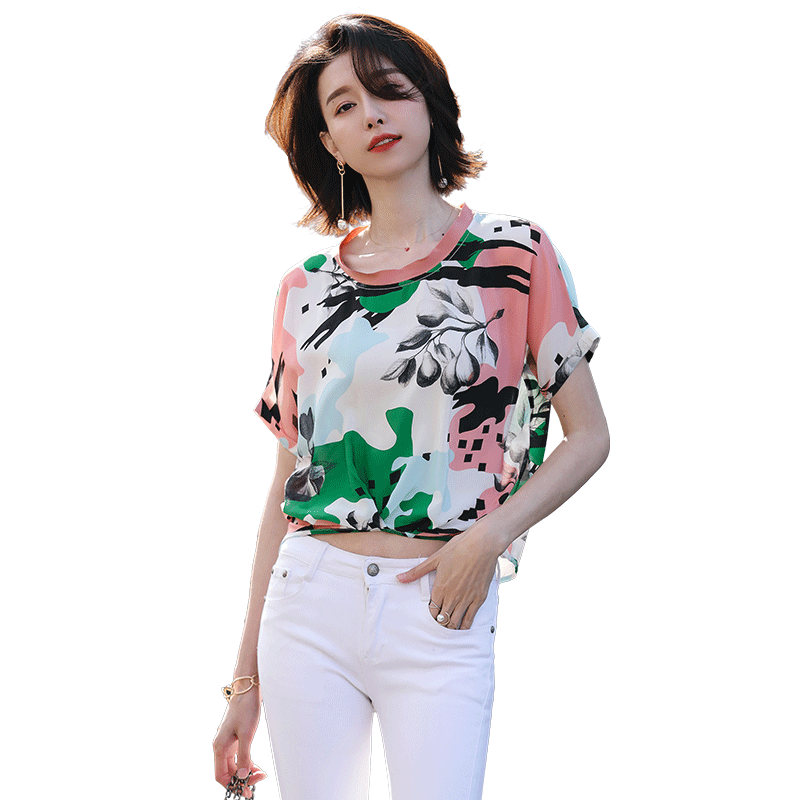 名人瑞裳2018夏季新款女装圆领t恤 名人瑞裳T恤