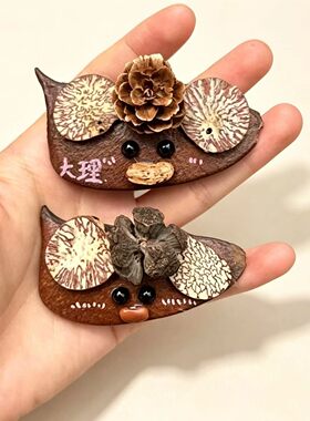 自然干花冰箱贴 森系干果装饰磁贴 创意文艺磁吸摆件手工植物系列