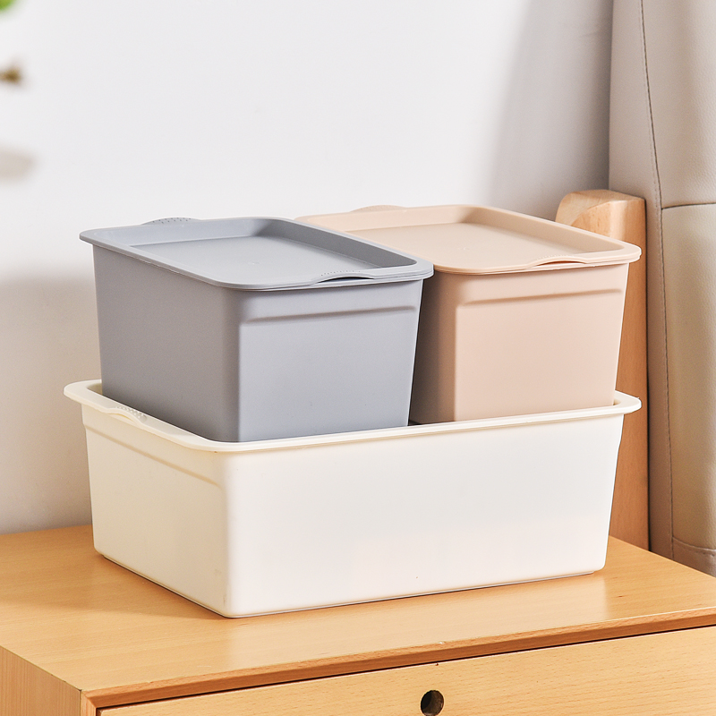 加厚叠加塑料收纳箱有盖整理箱储物箱玩具杂物零食品内衣收纳盒子,淘宝优惠券,粉丝福利购,淘宝优惠卷