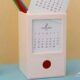 2025 New Year's Eve Calendar Multifunctional Pen Holder 2026 Desk Calendar Desktop Ornaments Creative Cute Mini Storage Box Drawer