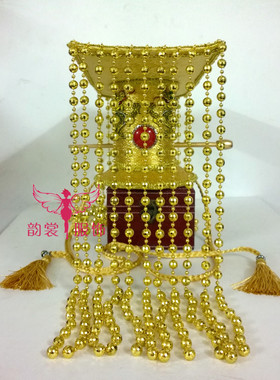 汉唐皇帝冕冠古装头冠古装皇帝发冠配饰影楼拍照古代门帘皇帝发饰