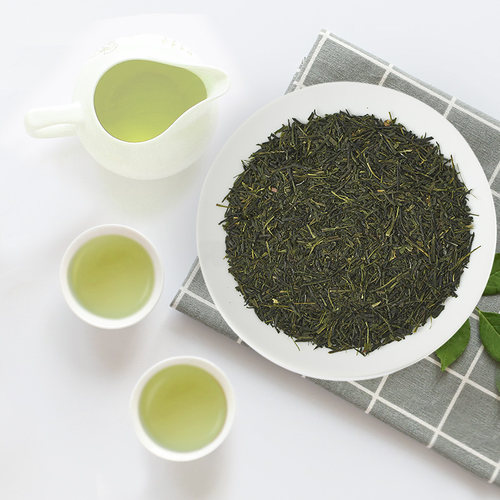 煎茶静冈上煎茶250克静冈品种茶蒸青绿茶茶道纯茶口粮茶冷泡茶 - 图0