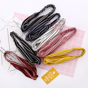 精美条纹交叉发带